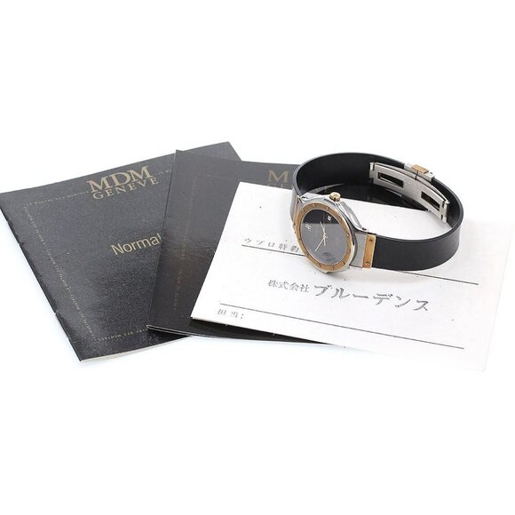 HUBLOT MDM Classic 1391.2 K18YGBezel Date black Dial Quartz Ladies Watch main image 8
